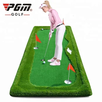 Simulasi Tinggi Mini Golf Hijau  Dengan 4 Warna  Rumput 