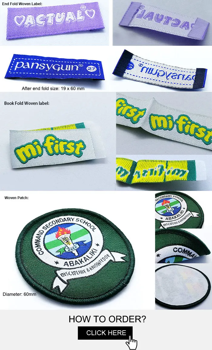 satin woven label