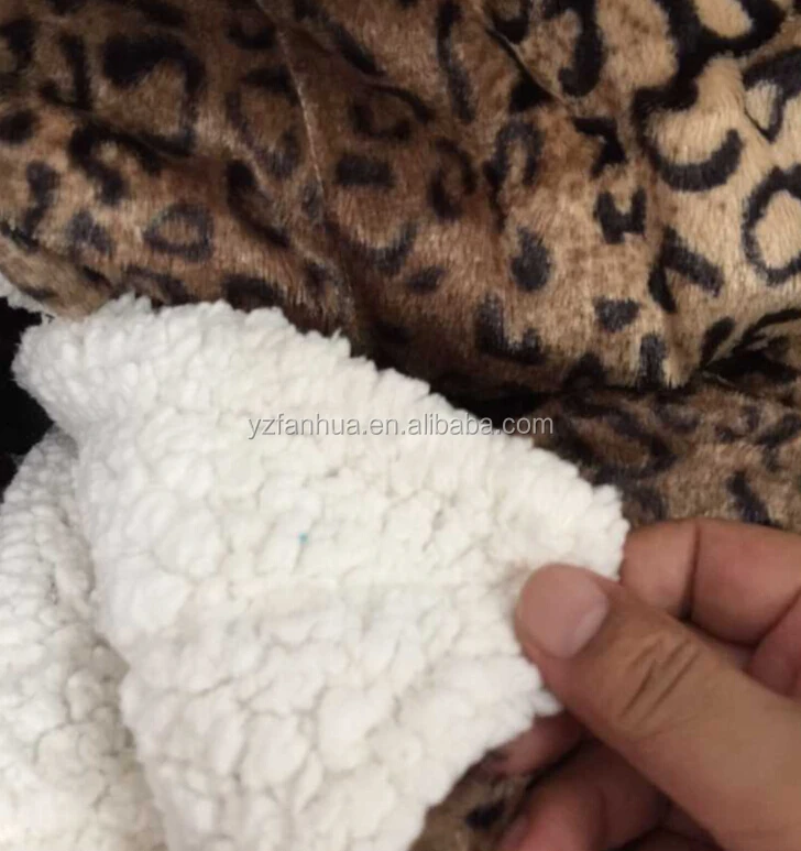 
High Quality Tiger Sherpa Faux Fur 2 Ply Fleece Blankets 