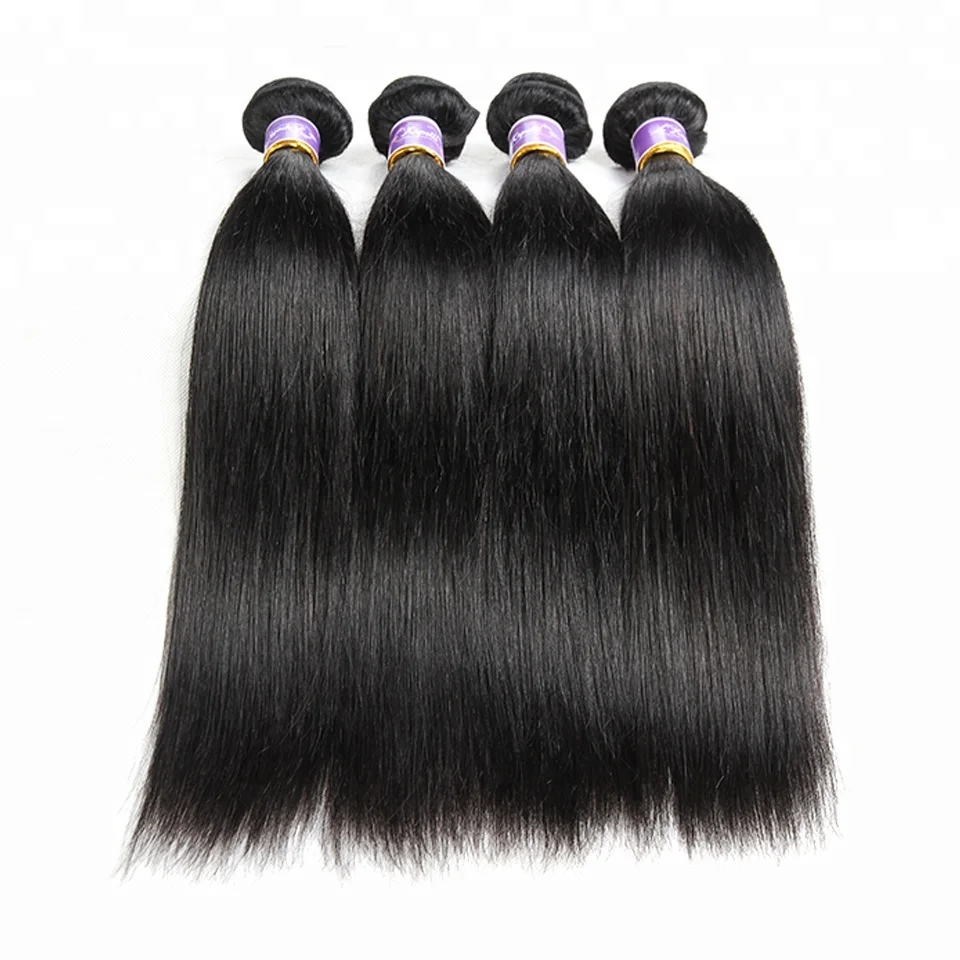 

9A Factory Price Straight Brazilian Virgin Remy Hair Extension, Natural color