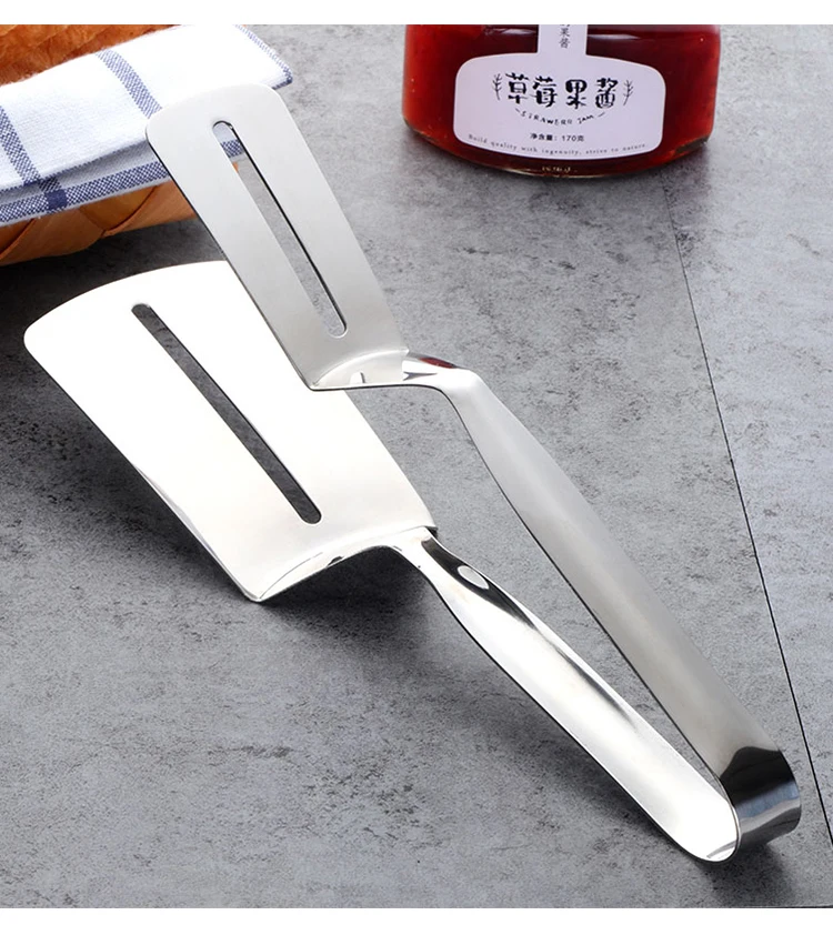 Wholesale Kitchen Food Bread Tong Stainless Steel Steak Meat Bbq Tong