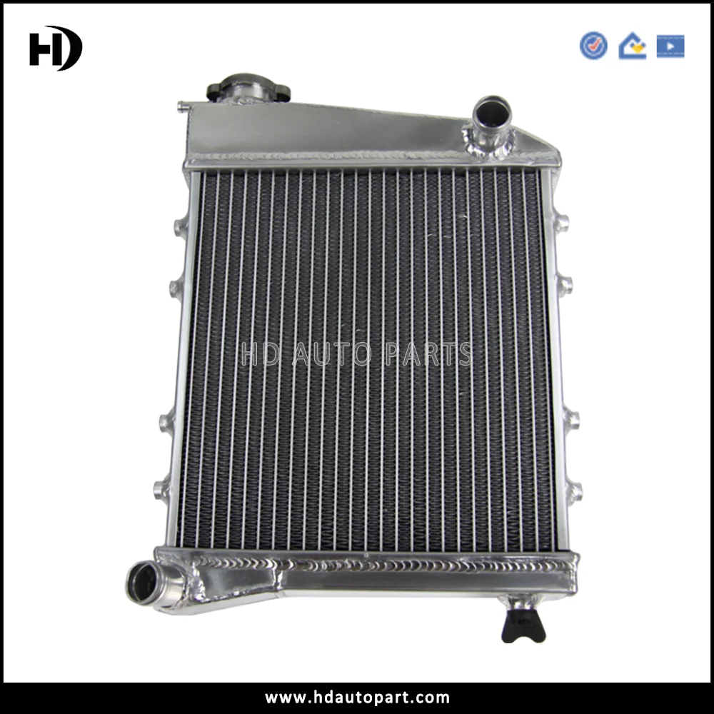 Redbest Aluminum Radiator For Austin Rover Mini Cooper & Morris (1967-91, 850-1275cc) – 2-Row Downflow