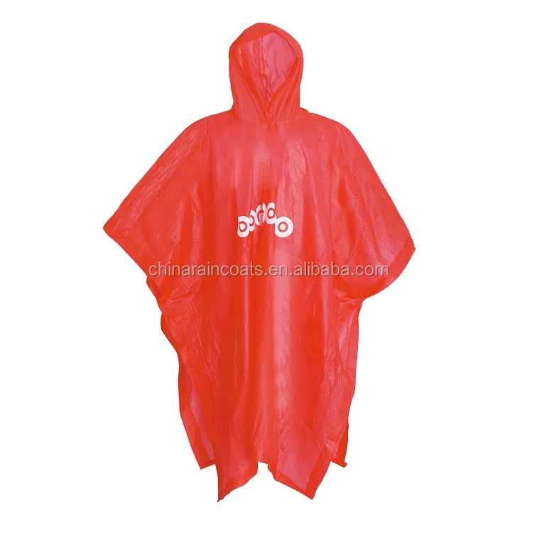 Custom Logo Printed Rain Poncho/clear Pvc Raincoat - Buy High Quality ...