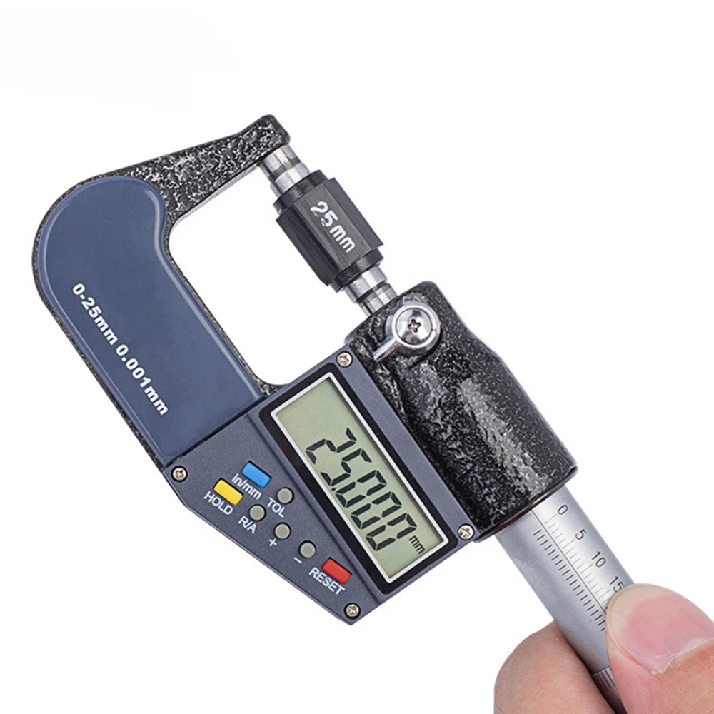 SHAHE Digital Single Point Micrometer 0-25mm Electronic Micrometer 0.001mm 