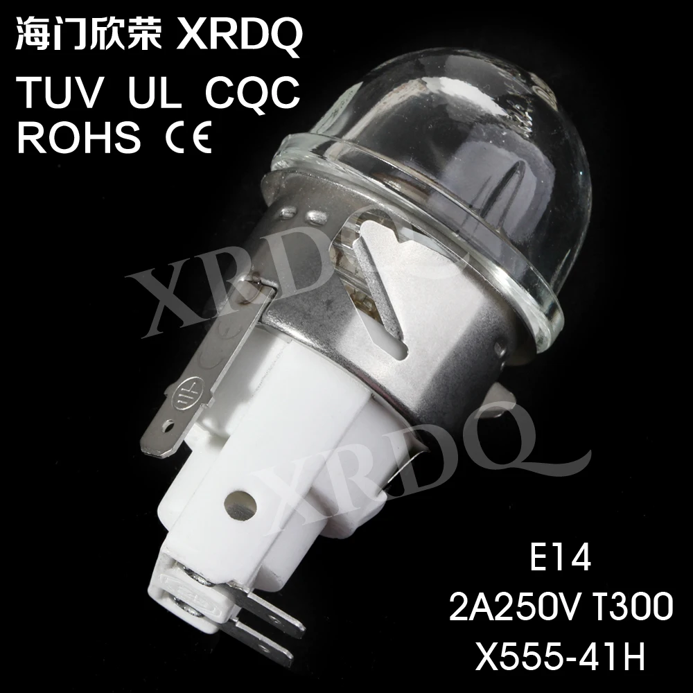 
X555-41H E14 BBQ light bulbs sockets holder high temperature steamer microwave Oven lamp 