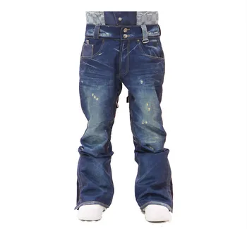 mens denim snowboard pants