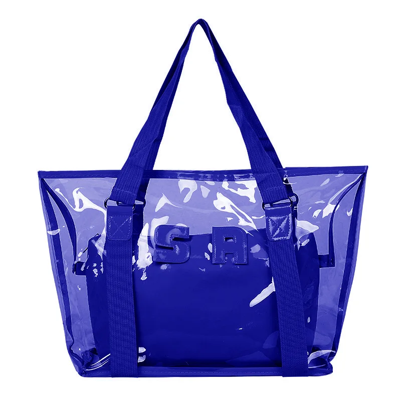 

Wholesale Transparent Woman Big Beach PVC Bag