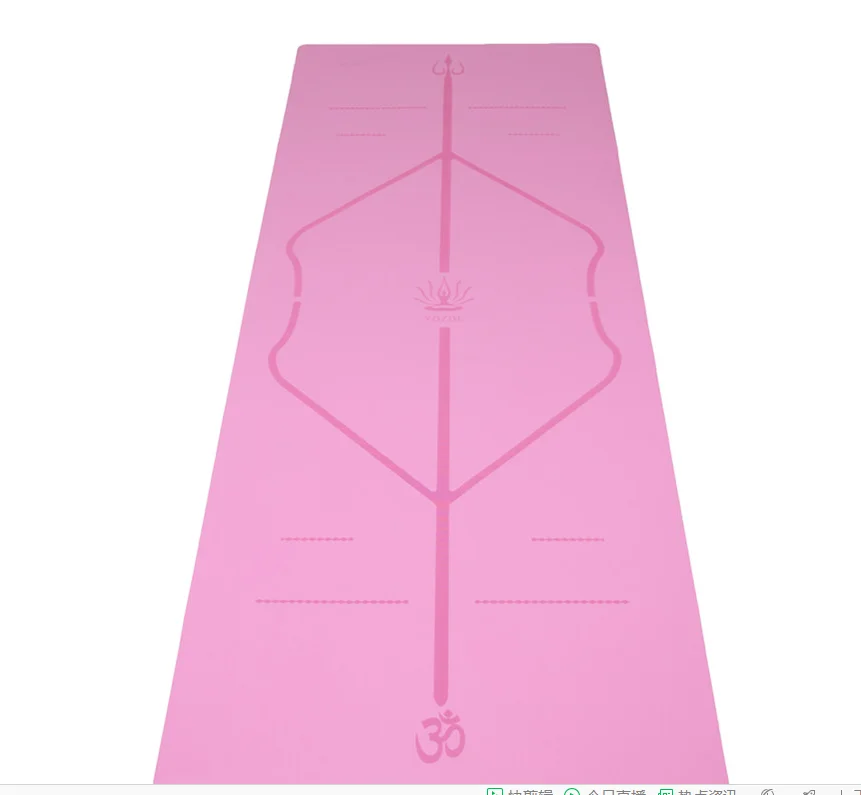 Non Slip Rubber Yoga Mat For Beginner Environmental Fitness Gymnastics Mats