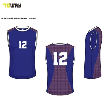 Latest Sleeveless Volleyball Team Jersey Design - Buy Sleeveless ...