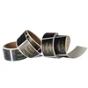 Custom Printing Hot Stamping Gold Adhesive Paper Label Rectangle Shaped Matte Lamination Black Background Sticker