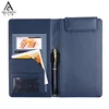 Embossing Logo PU Leather Restaurant Check Presenter Custom