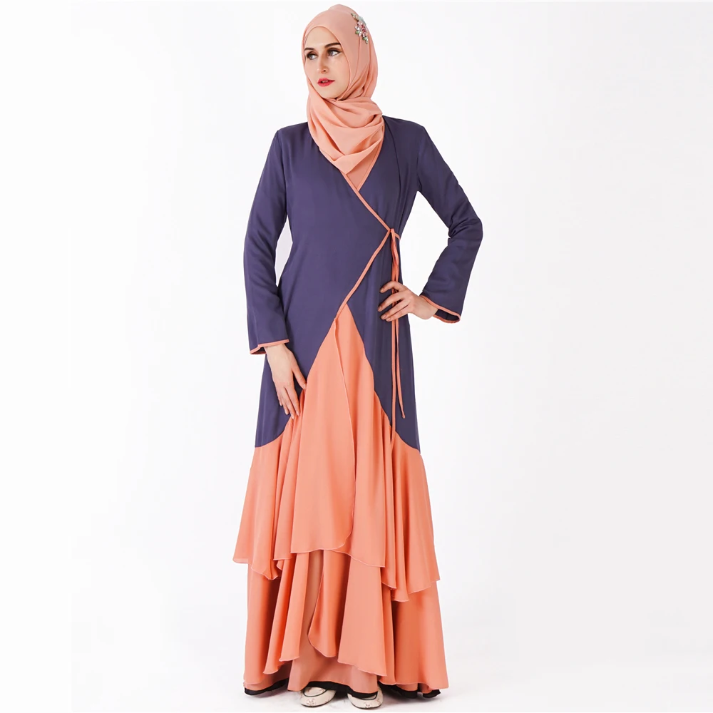 

wholesale abaya designs latest summer plus size women muslim cotton dress in different colors, N/a