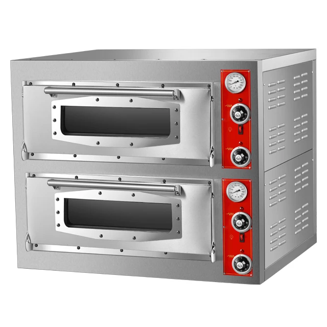 2018 OEM gemakkelijk bakken machine apparatuur 2 lagen dek commerciële gas pizza bakkerij bakken oven