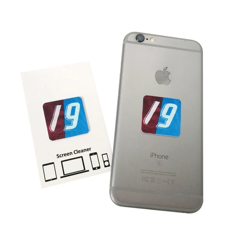 Custom logo print mobile phone wipe screen cleaner