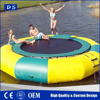 inflatable trampoline with net