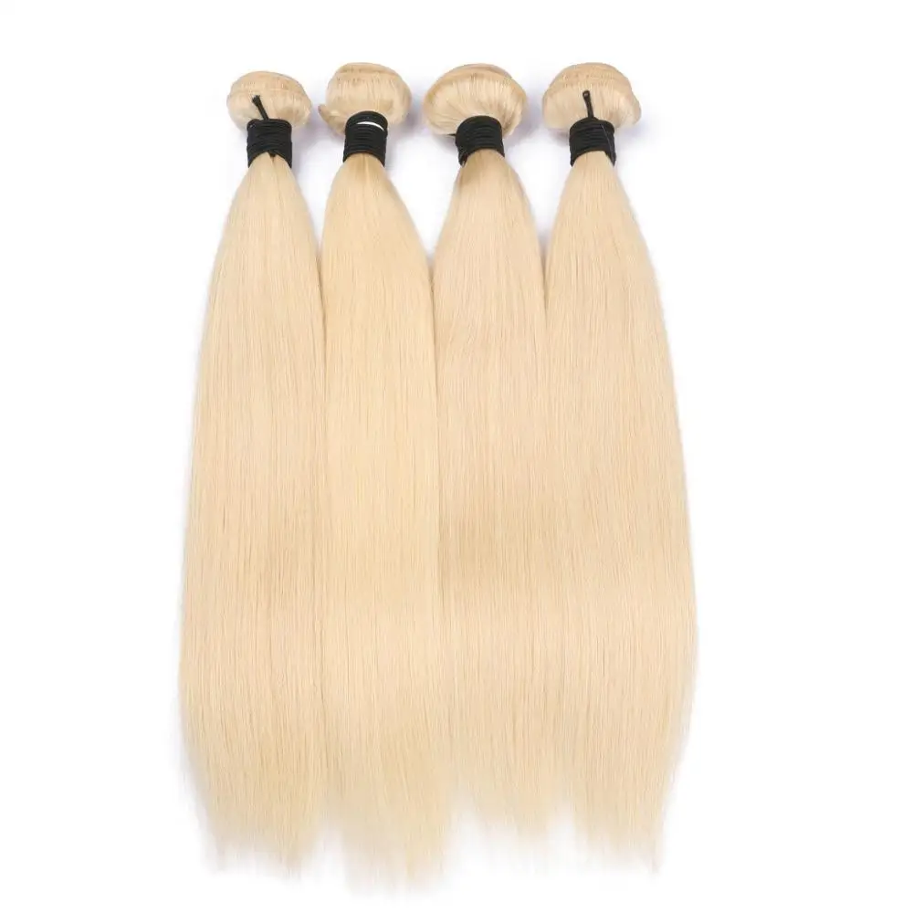 

Straight 613 Blonde Cuticle Aligned Hair 100% Human Hair Weaving 613 hair human