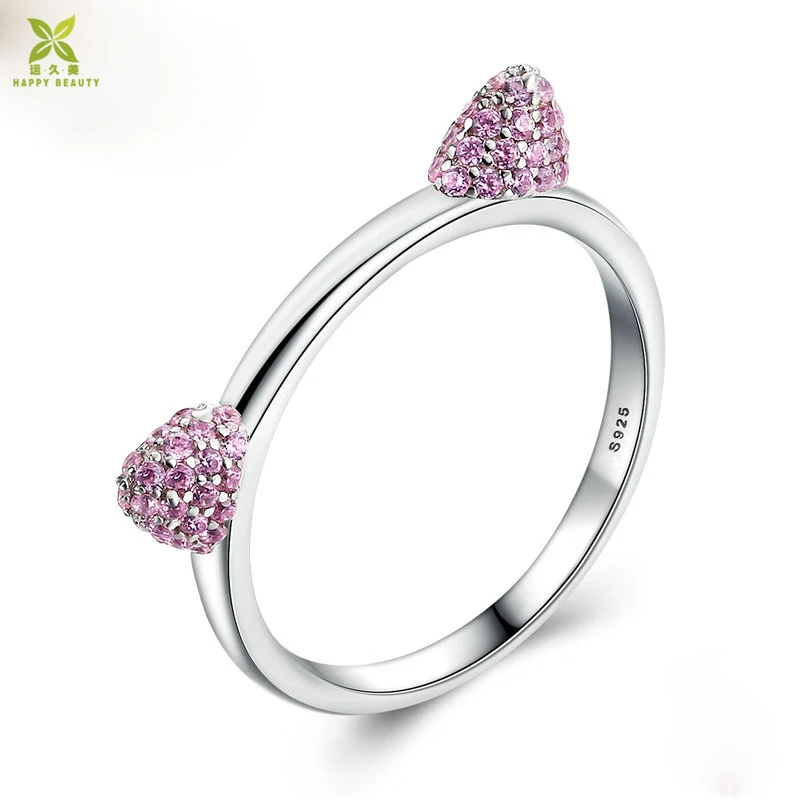 White Gold Crystal Wedding Ring Purple Cz Rhodium Plated Ring - Buy 18k