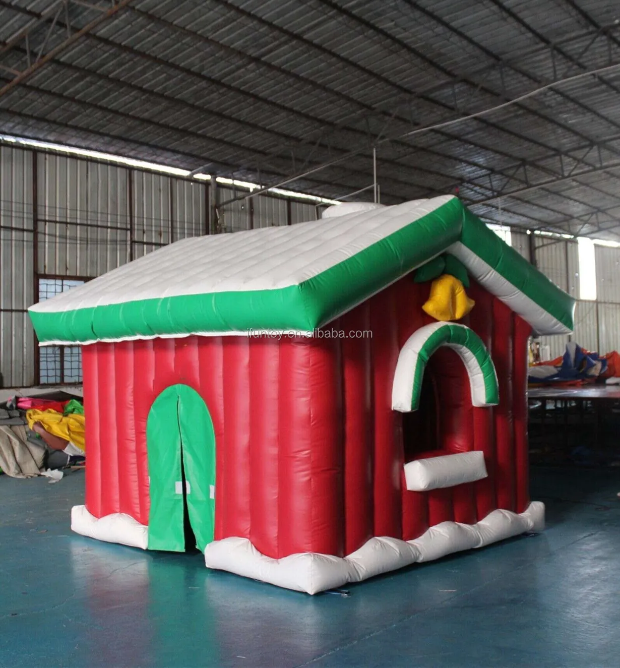 Mini Kid Play Christmas Inflatable Barn Bouncer/inflatable Christmas ...