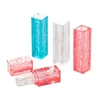 Low MOQ Wholesale Fancy Transparent / Red/ Blue Square Lipstick Tubes for Wholesalers