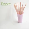 Eco friendly 100% biodegradable compostable PLA drinking pink straws