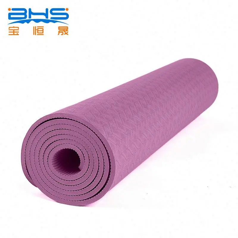 

Anti-slip custom color and label 6mm tpe yoga mat