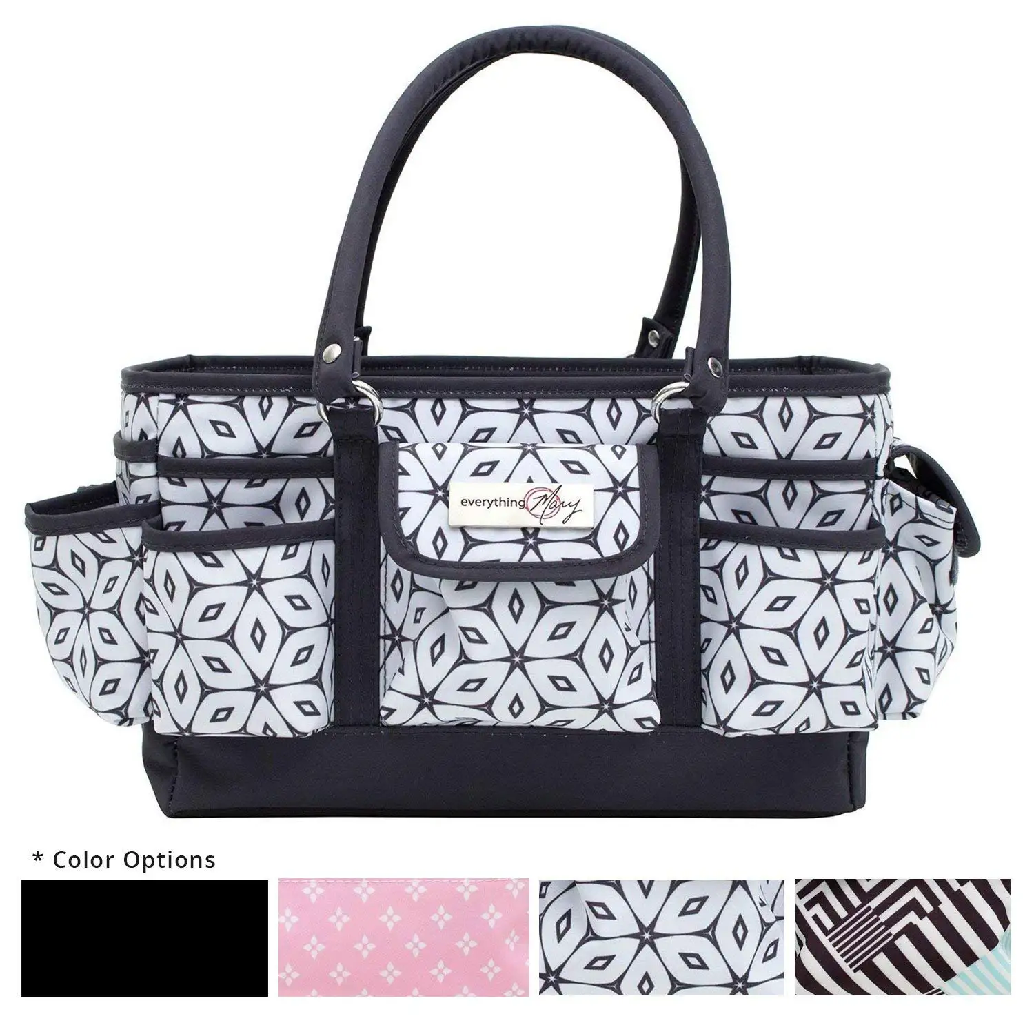 Art Paper Everything Mary Black Quilted Caddy Storage Craft Bag
