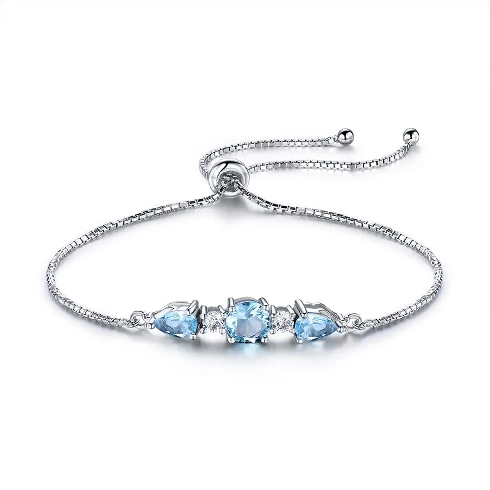 

RINNTIN VSB03 High Quality Bracelet Rhodium Plated Silver Jewelry 925 Adjustable Bracelets