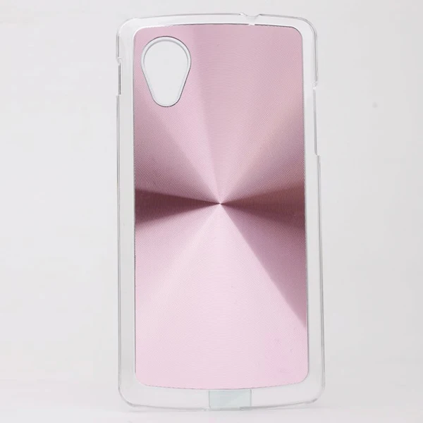 

Aluminum sticker PC phone case for LG NEXUS 5 in stock