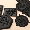 Custom jeans jacket 3D pu leather patch