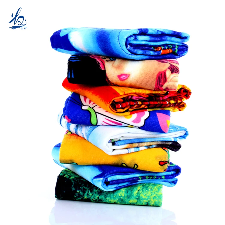 High Quality Microfiber Beach Towel Logo Printed Custom Beach Towel