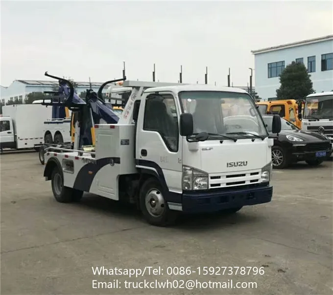 Small Recovery Truck Vehicle Flatbed Loading 3 Ton Car Japan Tow Truck