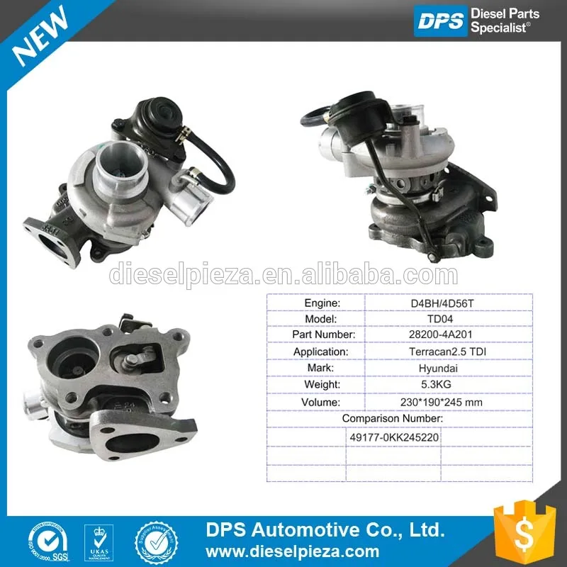 Hyundai H1 Turbocharger For D4bh Of Korean Auto Parts Buy Turbo For