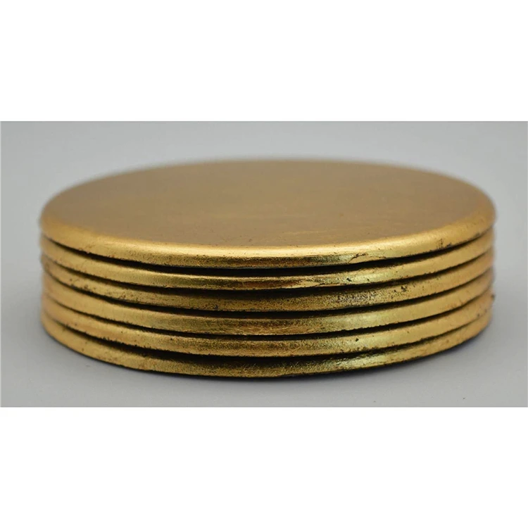 Bulk Logo Customised Coaster Gold Coaster Buy Gold Coaster customised