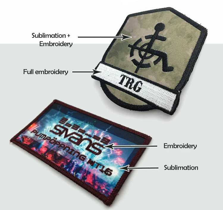   New Style  Custom Design Your Own Embroidery Patch Blank Sublimation Patch