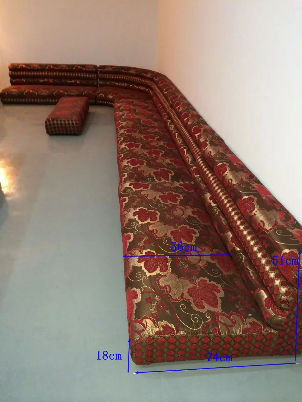 Kain Sofa Lantai Maroko Indian Untuk DijualKain L Bentuk Sofa Untuk