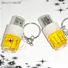 Fashion Key Chain Bottle / Can Beer 2.0 memory stick pen-drive 32 Pen drive Gift hot sale