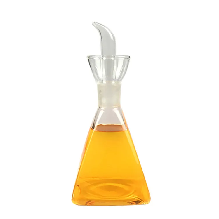 

small vinegar bottle kitchen supplies glass leakproof oil bottle 500ml soy sauce bottle, Transparent