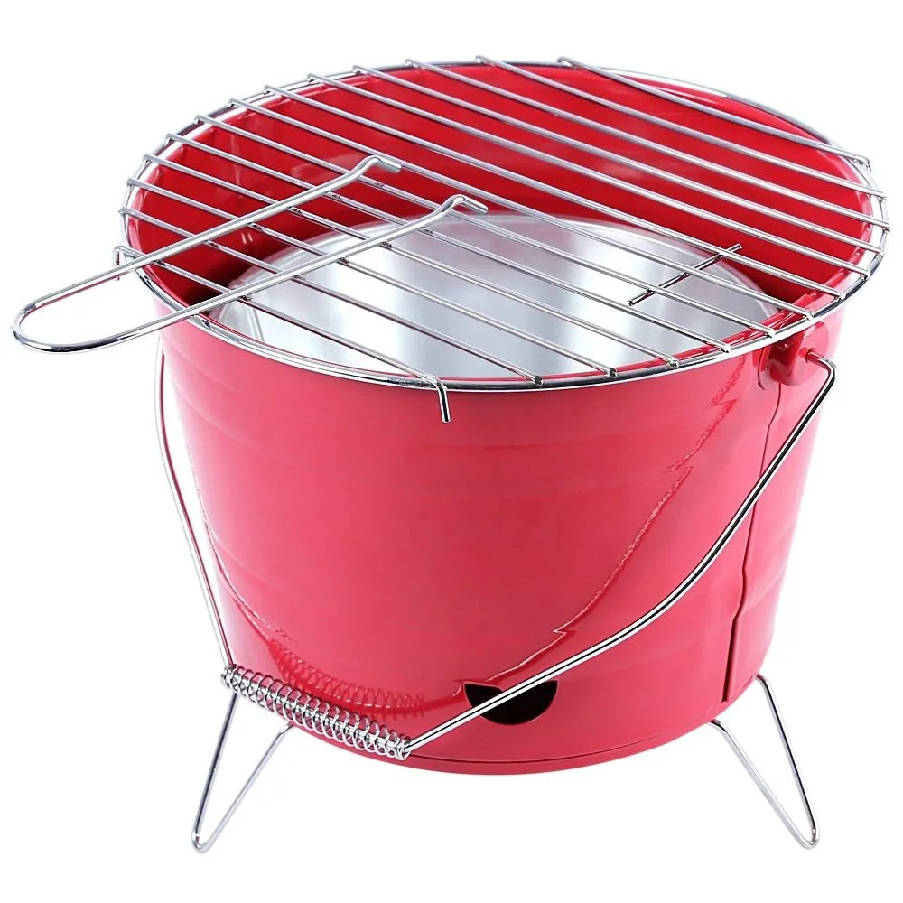 Bsci Small Charcoal Barbecue Grill Portable Bbq Bucket Buy Bbq Bucket