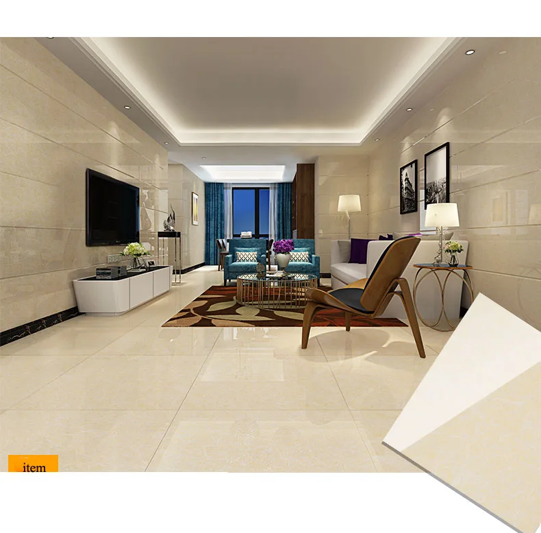 Palestine Non Slip Discontinued Polished Porcelain Tile Ceramic Floor