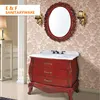 french provincial style antique bathroom vanity cabinet units Floor Mounted single sink furniture rosewood bathroom cabinet