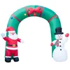 10 Foot Tall Lawn Christmas Decorations / Snowman Santa Arch Christmas Decorations