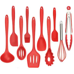 Image of heat resistant kitchen accessory10 pieces cooking utensils silicone private label kitchen utensils