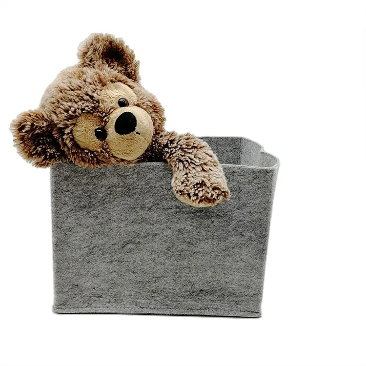 felt toy storage basket