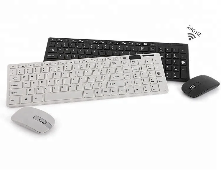 

Slim 2.4Ghz Wireless keyboard and mouse Combo Teclado Chocolate WK6804