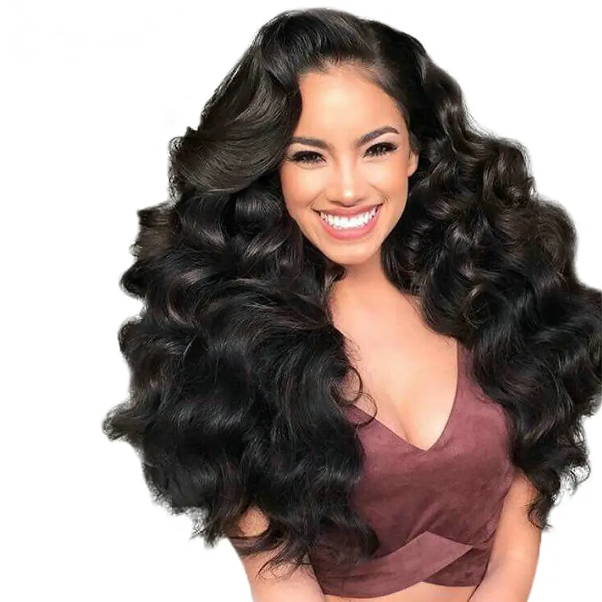 

Free shipping Indian Remy Hair Natural Wave 250% Density 4.5 Lace Front Wigs