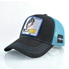 Summer dragon ball dad hats Embroidery 5Panel Snap Back Cup 3D embroidery snapback hat mesh