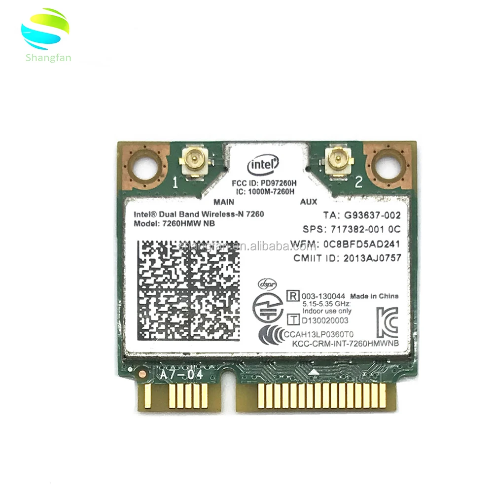 For Intel Wireless N 7260 7260hmw Nb Mini Pci E 802 11b G N 300m Wifi Card For Hp Elitebook 0 840 850 Fit 400po 600po 800eo Buy 7260hmw 7260hmw Nb 7260hmw Product On Alibaba Com