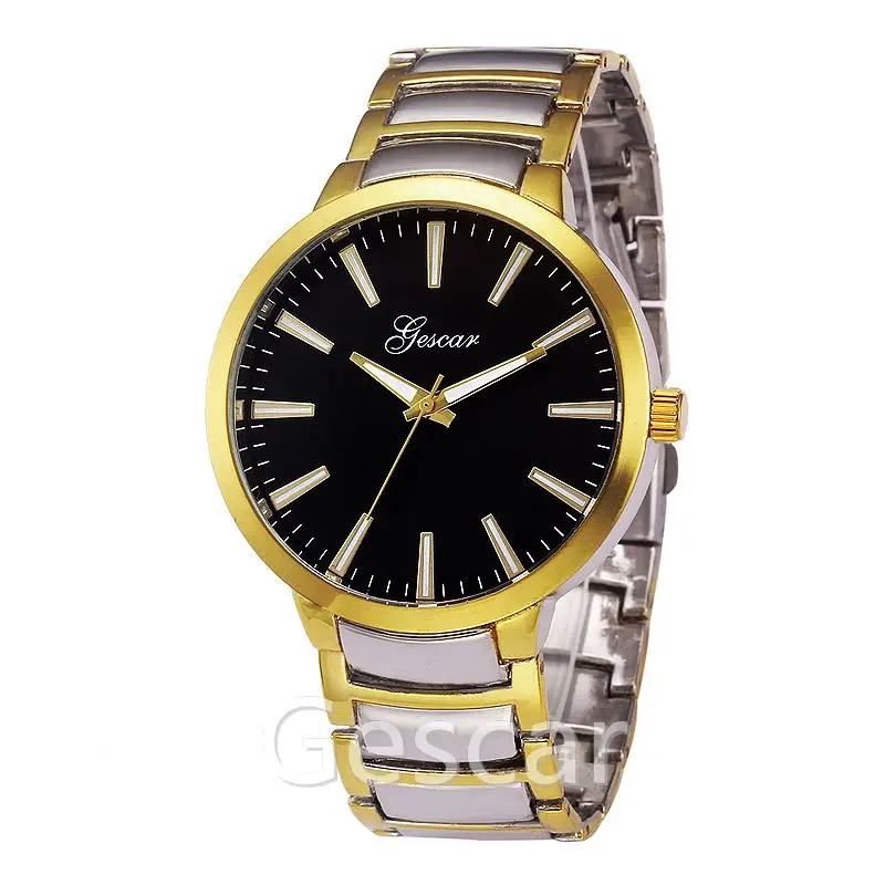 

wrist watch 7157 simple style gescar brand alloy quartz watch mens fashion watch with gescar logo watches, Photo color