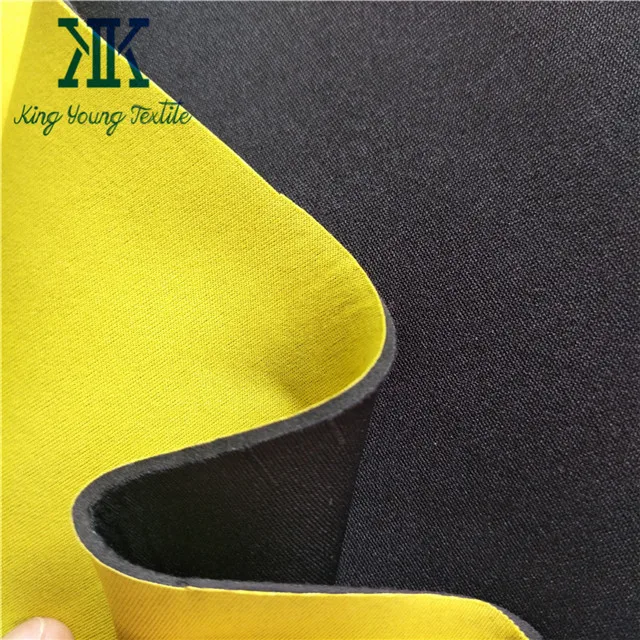 Elastic Sbr Laminated Neoprene Fabric / 1.5mm 2mm 3mm Thin Elastic ...