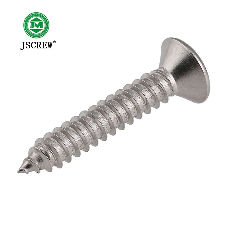 
Manufacturer wholesale screw China factory stainless steel flat head self tapping screw for chair 